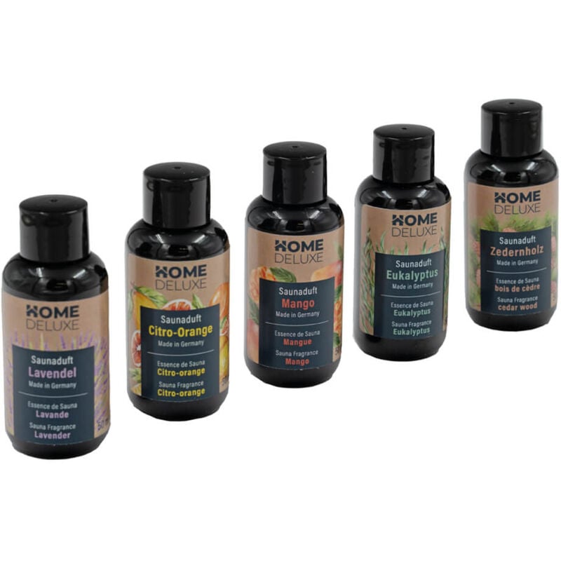Home Deluxe - Parfum de sauna, set de 5 pièces