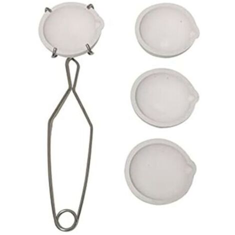 Ensemble de 5 pièces en céramique Creuset (creuset, bol plat, tasse, fouet, pince, poignée) pour fusion, couleur or argent cuivre - Modèle 2A