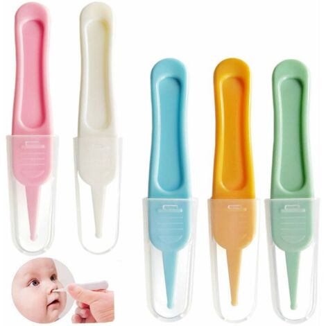 Ensemble de 5 Pincettes de Sécurité pour Bébé, Nettoyage Nez et Oreilles