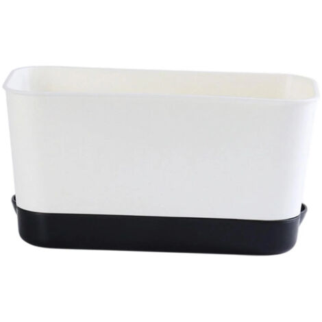 Ensemble de 5 pots de fleurs en plastique transparent, idéal pour
