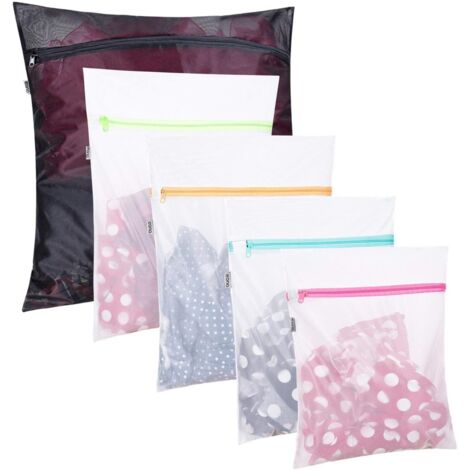Ensemble de 5 sacs à linge – 1 très grand, 2 grands et 2 moyens