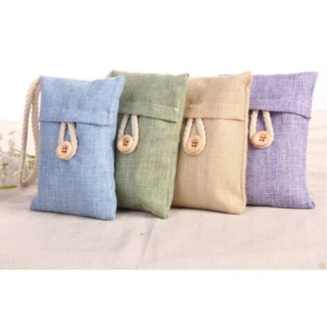 TUSERXLN Ensemble de 5 Sacs de Charbon de Bambou, Absorbeur d'Odeurs au Charbon Actif, Désodorisant pour Placards et Chaussures