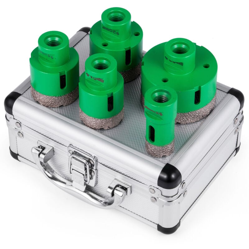 Mophorn - Ensemble de 5 scies cloches diamantées M14 25/40/45/50/68 mm pour carrelage, céramique, granit