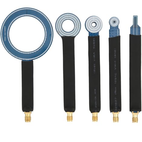 Ensemble de 5 sondes magnétiques NF pour tests CEM, compatibles connecteurs SMA