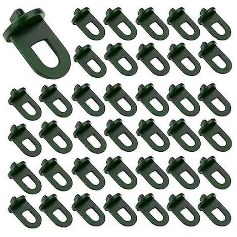 Ensemble de 50 clips de serre avec fixation ultra-résistante et œillets - Le meilleur treillis et le meilleur support pour vos plantes en serre - Accessoire de serre