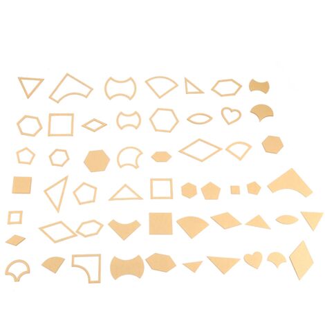 Ensemble de 54 pochoirs acryliques transparents pour couture, quilting et artisanat du cuir - Outil DIY