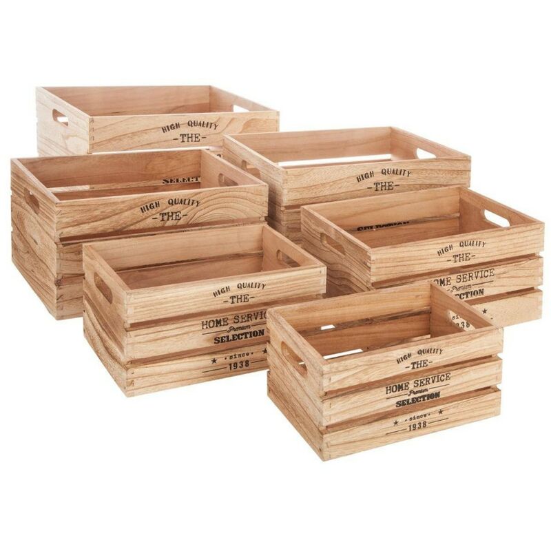 Atmosphera - Ensemble de 6 caisses cagettes facto naturel