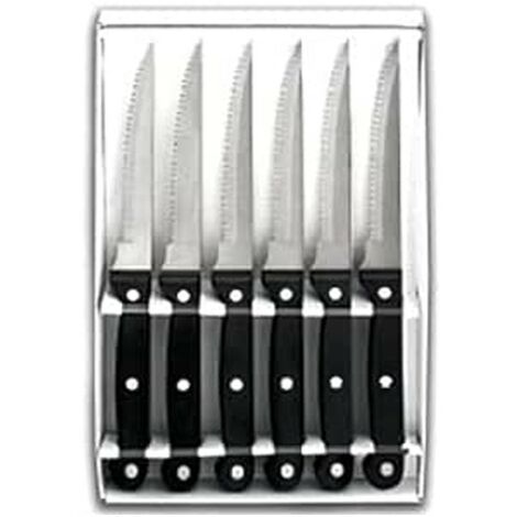 Ensemble de 6 couteaux à steak dentelés classiques