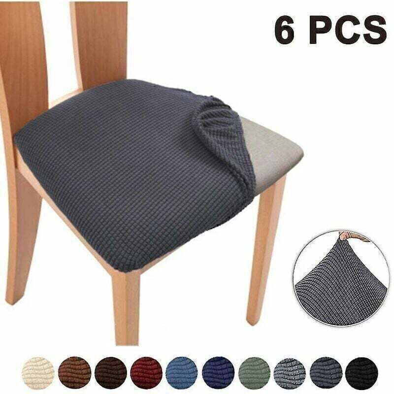 Tumalagia - gabrielle Ensemble de 6 housses de siège de chaise pour chaises de cuisine de salle à manger