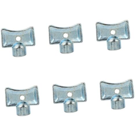 Ensemble de 6 outils de purge de radiateur, clé de purge de radiateur, tuyau de vidange, compatible avec une variété de radiateurs, facile à utiliser et durable pour améliorer l'efficacité