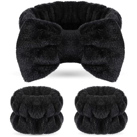 Ensemble de 6 pièces pour spa : bracelet, bandeau, élastique à cheveux et bracelet.