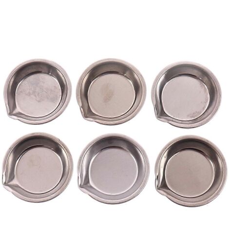 Ensemble de 6 plateaux de mélange de peinture en métal pour teintes A
