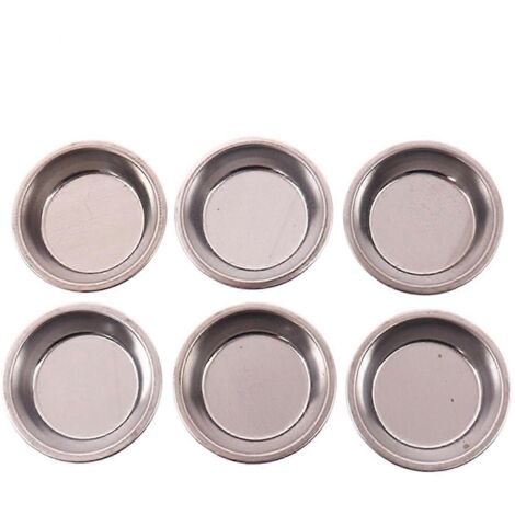 Ensemble de 6 plateaux métalliques pour peinture colorée, mélange de couleurs, B