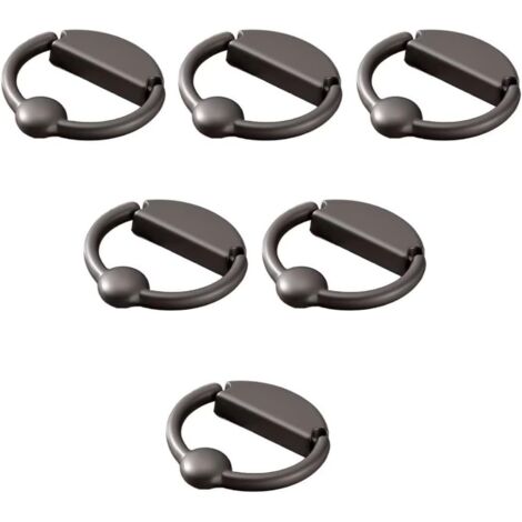 Ensemble de 6 poignées de meuble — Boutons et poignées de commode. Convient aux meubles, armoires, penderies et portes de cuisine. Accessoires de quincaillerie / Poignées de tiroir. Vis de fixation in