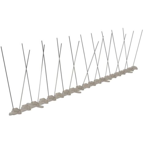 Ensemble de 6 pointes à 2 rangées contre oiseaux Plastique 3 m CFW727991