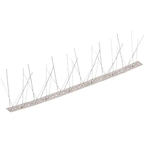 Ensemble de 6 pointes à 5 rangées contre oiseaux Inox 3 m CFW888344