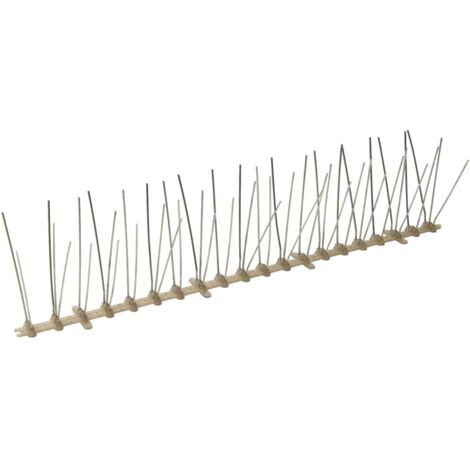Ensemble de 6 pointes à 5 rangées contre oiseaux Plastique 3 m CFW699778