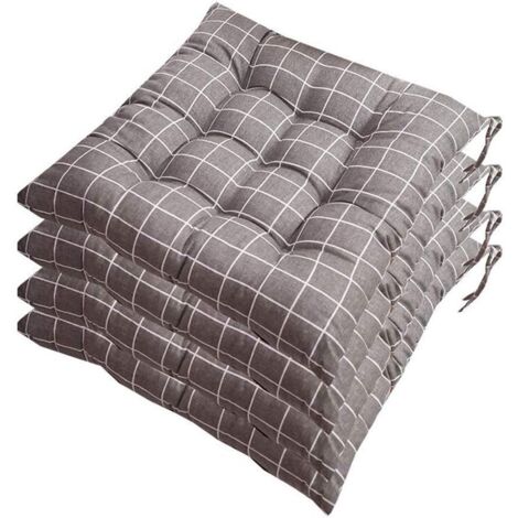 Ensemble de 6 tapis de chaise 40x40, tapis décoratif, tapis de chaise, tapis de jardin, polyester