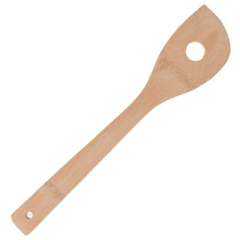 Ensemble de 6 ustensiles de cuisine en bambou (cuillère, spatule, etc.) - Couleur kaki foncé
