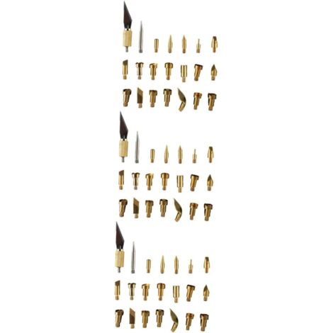 Ensemble de 66 pointes de fer souder en cuivre