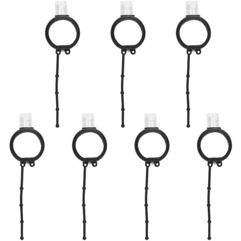 Ensemble de 7 flacons rechargeables 30ml pour voyage, avec couvercles de protection