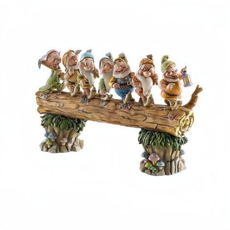 Ensemble de 7 nains miniatures en résine pour décoration de jardin, pelouse et espace extérieur
