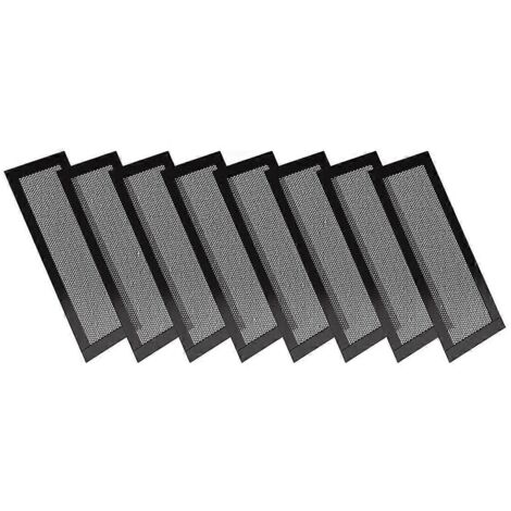 Ensemble de 8 grilles de ventilation magnétiques pour sol, mur et plafond, retenant les débris.