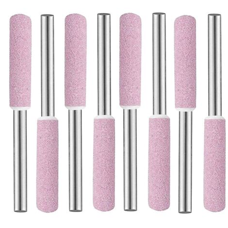 Ensemble de 8 meules et tiges abrasives pour affûteuses de tronçonneuses