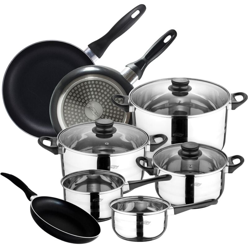 San Ignacio - Ensemble de 8 pièces + ensemble de 3 poêles à frire 16/20/24 cm