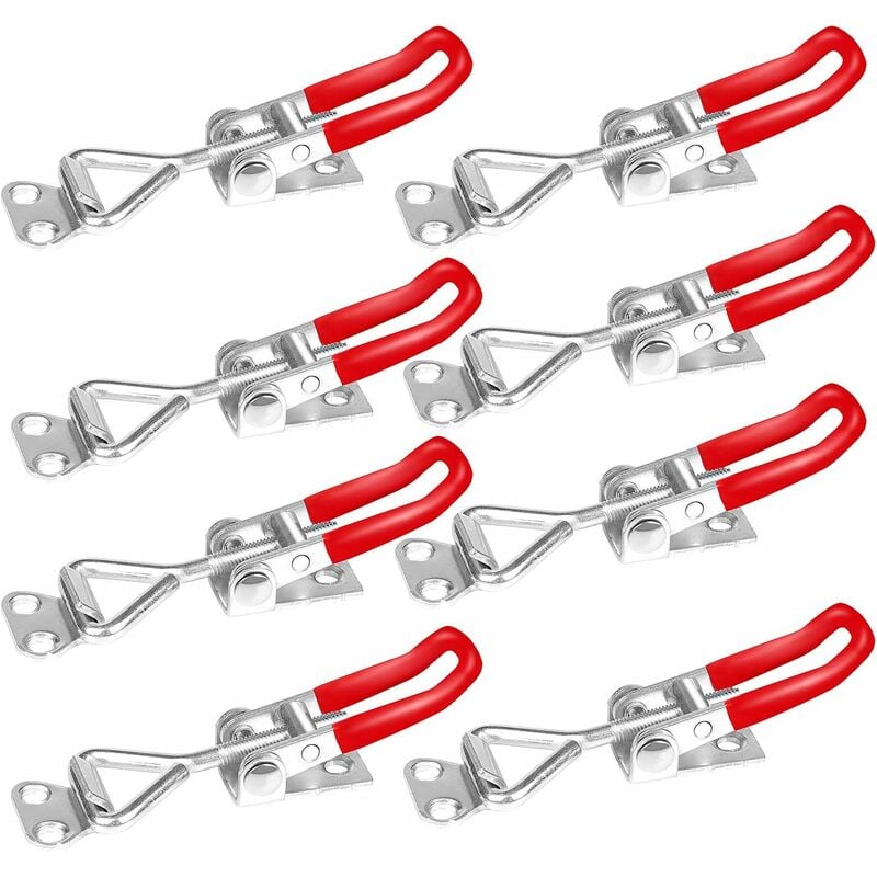 Ensemble de 8 serrures GH-4001 Capacité de maintien de la serrure à clip 100 kg/220 lb. Clip réglable pour la fixation et le serrage Fei Yu