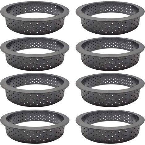 Ensemble de 8 tartes en mousse noire
