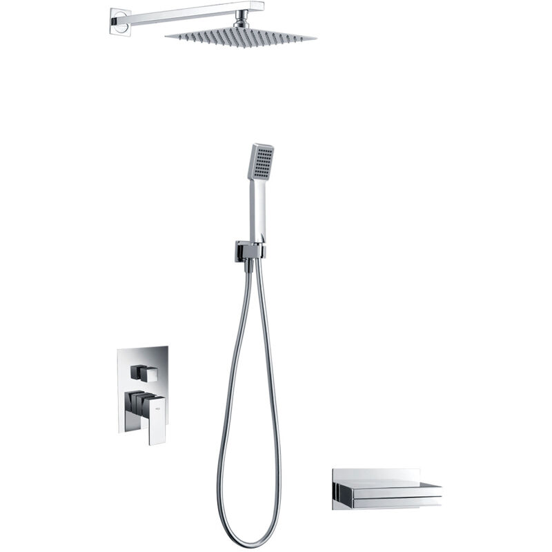 Imex - GPV017 java Conjunto de Ducha Empotrado Monomando Cromo - ref: GPV017
