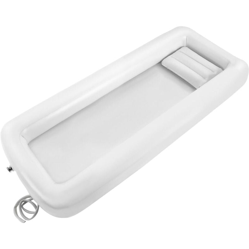 Gojoy - Ensemble de baignoire de douche gonflable, baignoire gonflable en pvc pour adultes, système de douche de lit portable avec pompe à air