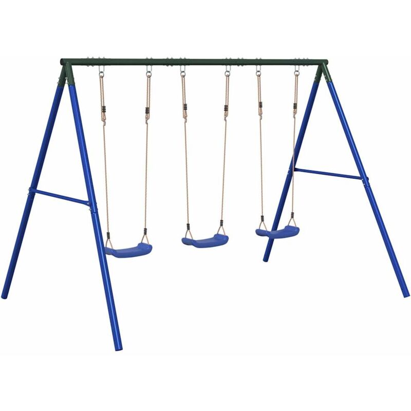 Vidaxl - Ensemble de balançoire d'extérieur avec 3 balançoires
