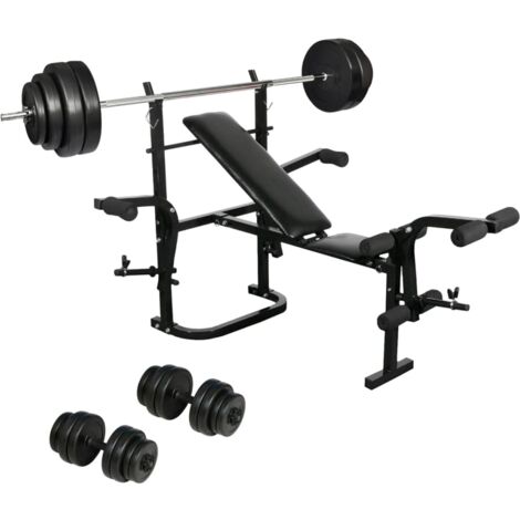 Ensemble de banc de musculation vidaXL