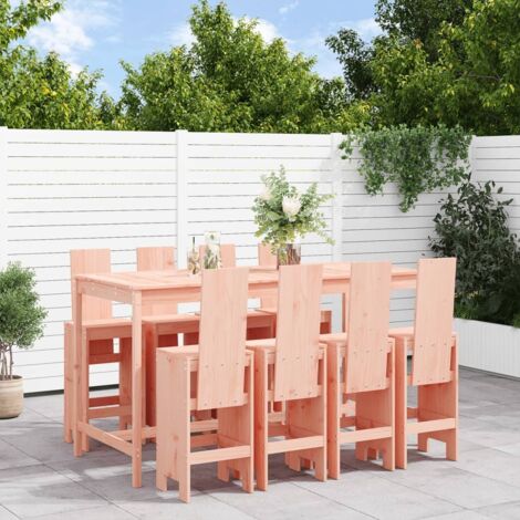 Ensemble de bar de jardin 9 pcs-Bar d'extérieur bois massif douglas 470215