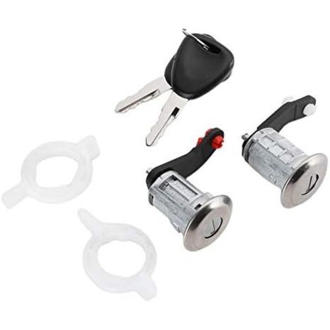 Ensemble de baril de serrure de porte de voiture, 7701470944 cylindre de baril de serrure de porte gauche droite avec 2 clés pour Master 1998-2016