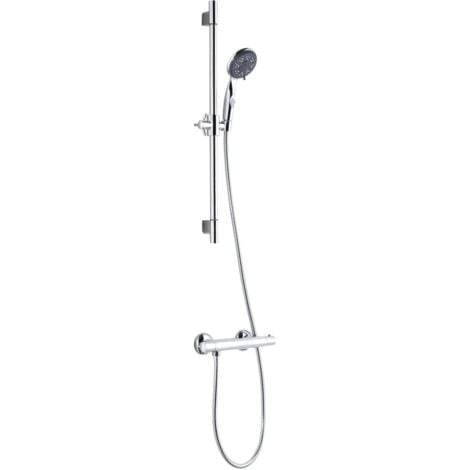 Ensemble de barre de douche AQUA 2 SAVE chrome SCHÜTTE