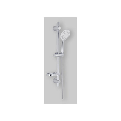Ensemble de barre de douche chromée "Morgana" 3 jets
