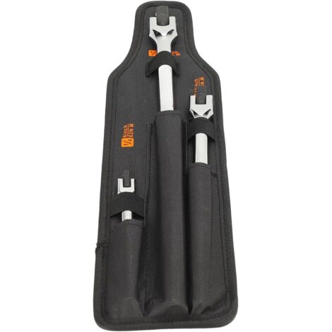 Ensemble de barre disjoncteur 3 PCS, 1/2 3/8 1/4 pouce en acier à clés cliquet flexible pour maintenance réparation automobile -