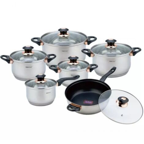 ENSEMBLE DE BATTERIES DE CUISINE KINGHOFF KH-1767 12 PIÈCES