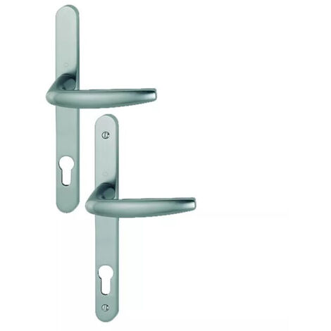 Ensemble de béquille sur plaque étroite Atlanta - HOPPE AG - Aspect inox - Saillie normale - Pour porte 58 à 67 mmCarré de 8 mm, entraxe 92 mm