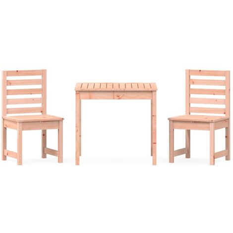 Ensemble de bistro jardin meuble extérieur terrasset de jardin 3 pièces bois massif douglas