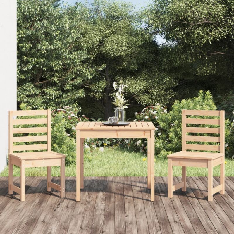 Vidaxl - Ensemble de bistrot de jardin 3 pcs bois de pin massif