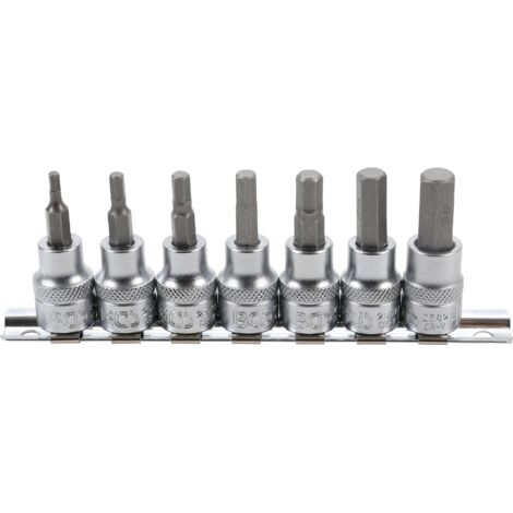 ENSEMBLE DE BITS, INTÉRIEUR 6 PANS, 10 (3/8), 7 PIÈCES
