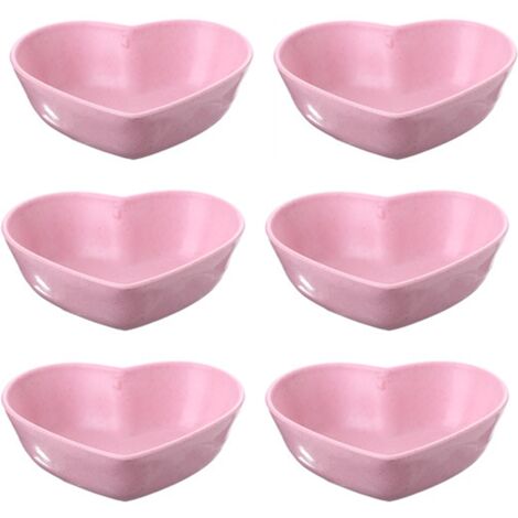 Lot de 6 Bols à Dessert Empilables, Soucoupes Incassables pour ...