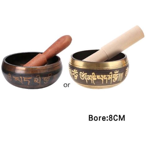 Ensemble de bols chantants tibétains bouddhistes en cuivre pour la méditation et le yoga des chakras, accessoire cadeau