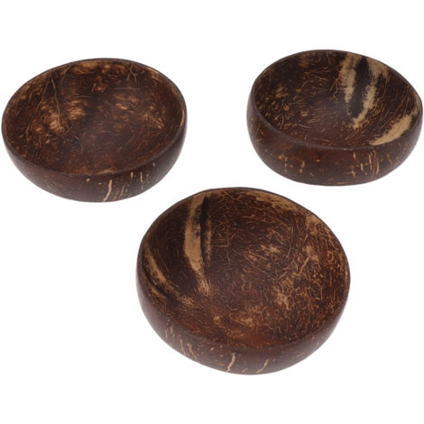 Ensemble de Bols en Noix de Coco Étanches Réutilisables pour Salade Petit-Déjeuner Dessert