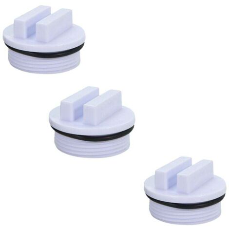Ensemble De Bouchons De Piscine d'hiver (3PCS,1 1/2") – Bouchon De Congélation pour Conduite De Retour, Clapet Skimmer Piscine, Capuchon d'hiver Durable pour Fermer La Piscine en Hiver