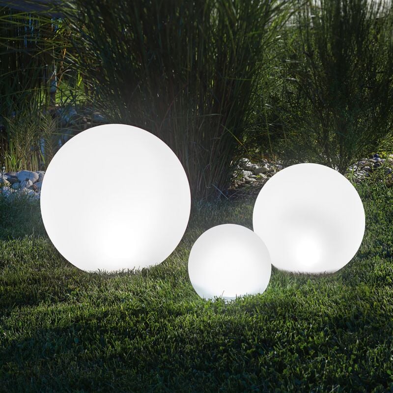 Solar Leuchtkugel 3er set multicolor Lampe boule jardin extérieur 102614 - Esotec